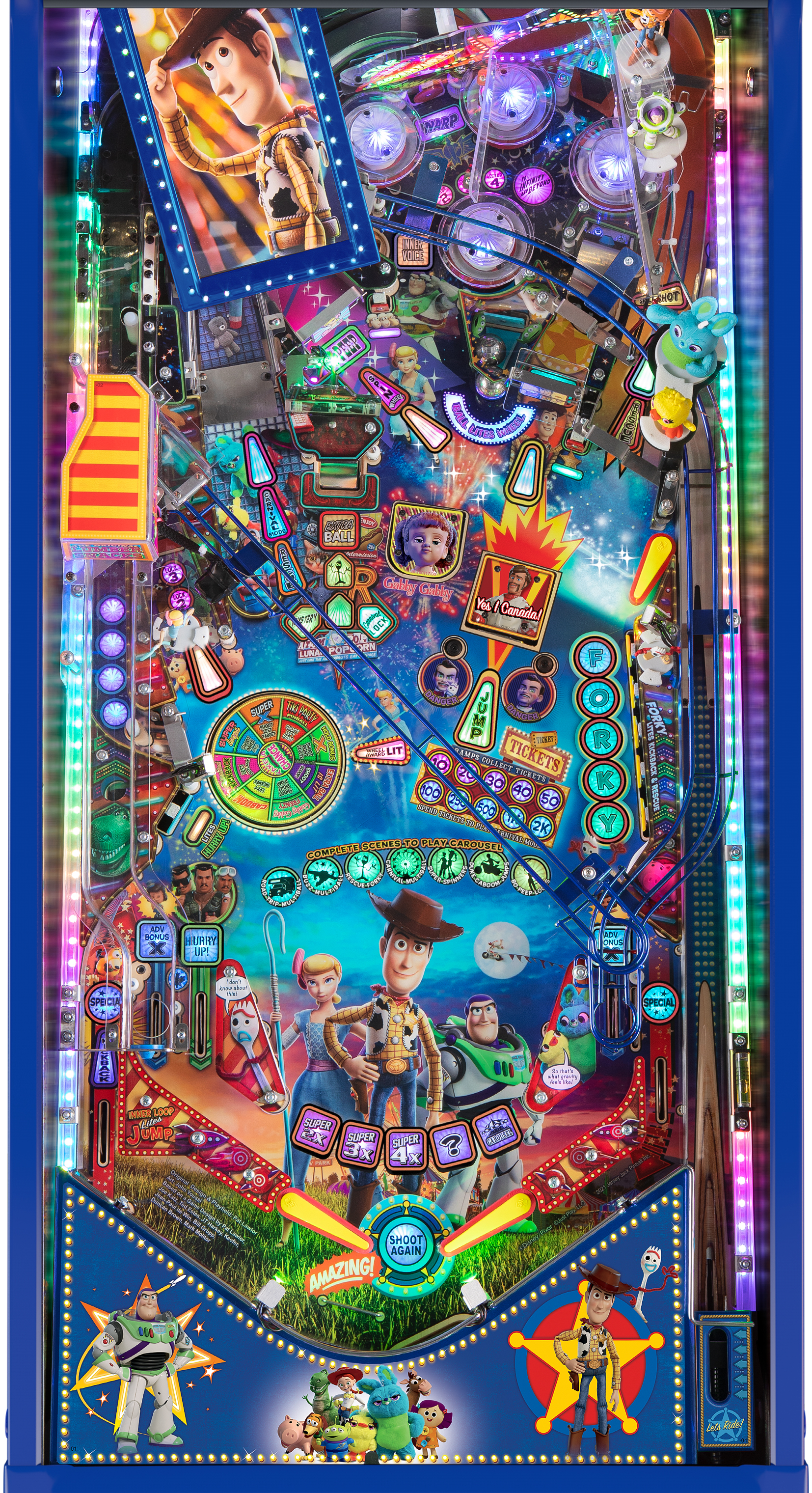 Toy Story 4 Collectors Edition Pinball Machine